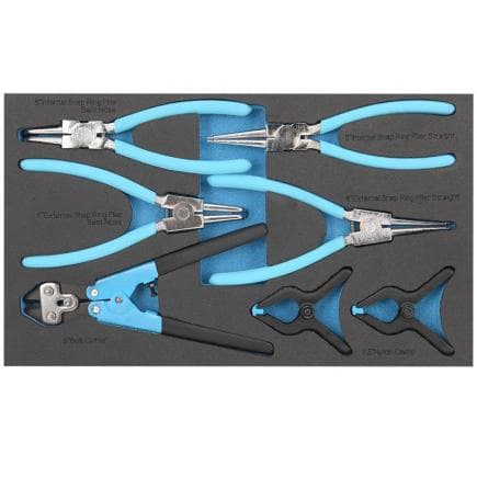 FERVI C960/8A - Jeu d’outils dans un plateau thermoformé pour blocs-tiroirs (7 pièces)
