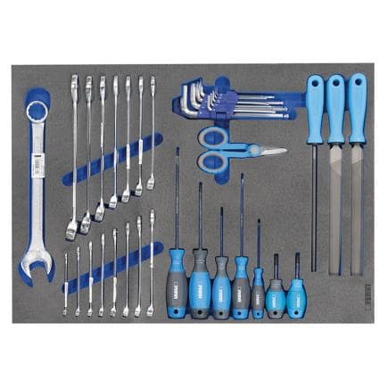 FERVI TM01/068 - Jeu d’outils automobiles sous forme thermoformée souple (36 pièces)