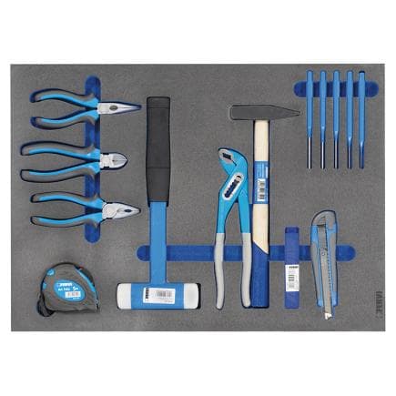 FERVI TM01/069 - Ensemble d’outils automobiles sous forme thermoformée souple (23 pièces)