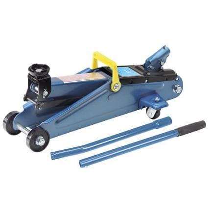 FERVI 0060 - Cric rouleur en aluminium et acier avec double élément de pompage 2 tonnes