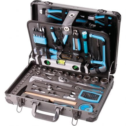 FERVI 0105 - Mallette avec outils et accessoires (162 pcs.)