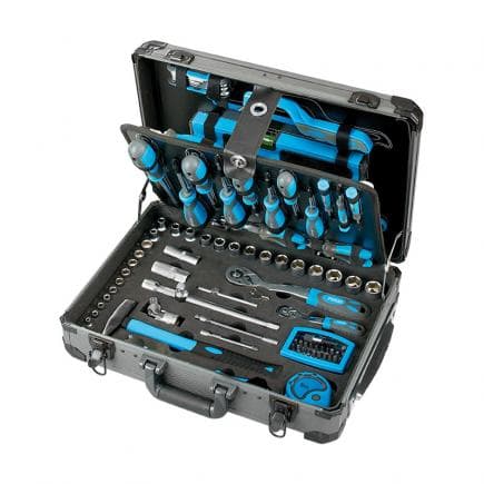 FERVI 0110T - Mallette à roulettes avec outils et accessoires (133 pcs.)