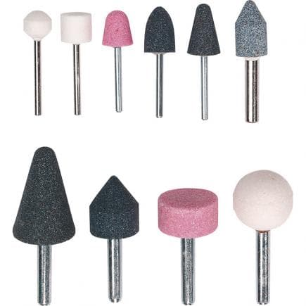 FERVI 0163 - Jeu de meules abrasives (10 pcs.)