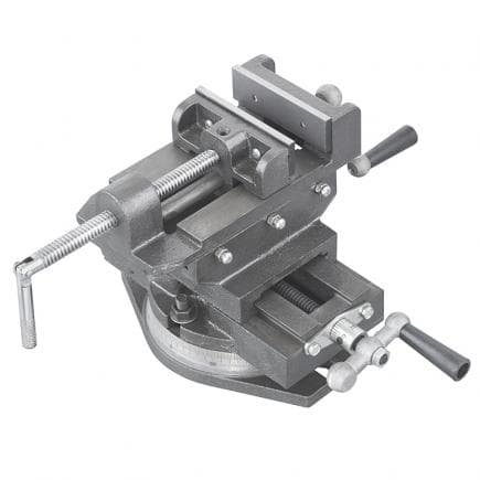 FERVI 0188/100G - Étau cruciforme avec base pivotante