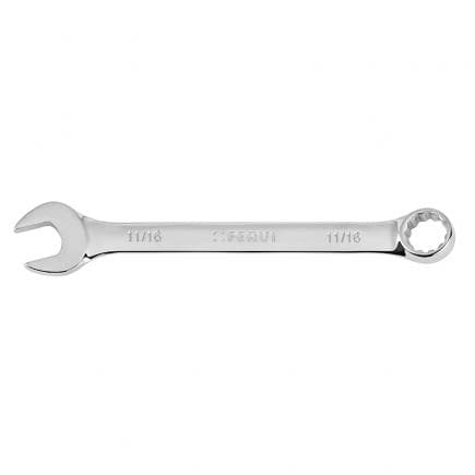FERVI 0199P/1/4 - Clés combinées longues chromées polies en miroir en pouces