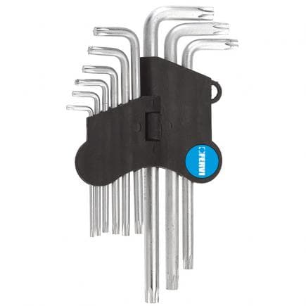 FERVI 0220 - Jeu de clés Torx longues (9 pcs.)