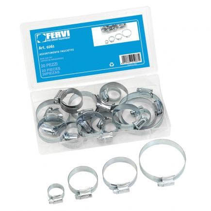 FERVI 0261 - Jeu de serre-câbles (20 pcs.)