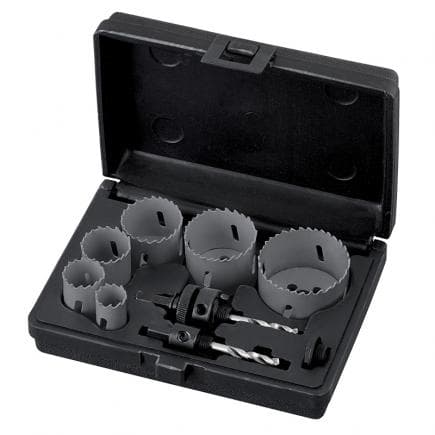 FERVI 0278/002S - Assortiment en coffret avec scies cloches 22-64 mm HSS - co 8% m42 (9 pcs.)