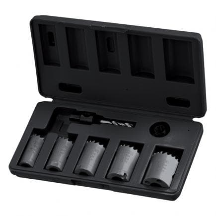 FERVI 0278/005S - Assortiment en coffret avec scies cloches 22-38 mm HSS - co 8 % m42 (7 pcs.)