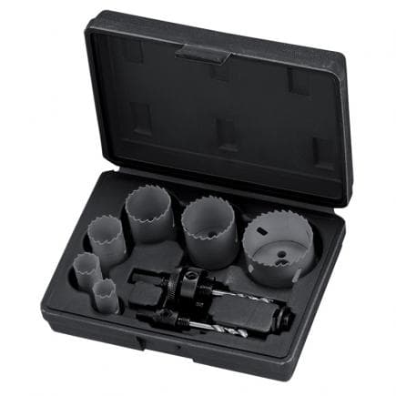FERVI 0278/008S - Assortiment en coffret avec scies cloches 19-57 mm HSS - co 8 % m42 (9 pcs.)