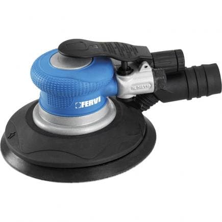 FERVI 0458 - ponceuse pneumatique orbitale aléatoire de 150 mm avec aspiration des poussières et orbite de 2,5 mm
