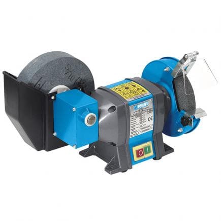 FERVI 0503 - Meuleuse d'établi combinée avec meule eau/sec 350 W 200x40x20 mm