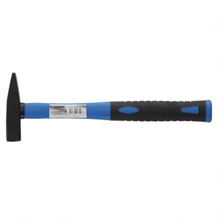 FERVI 0514/200 - Marteau de type allemand avec manche en fibre de verre et plastique recouvert de caoutchouc antidérapant