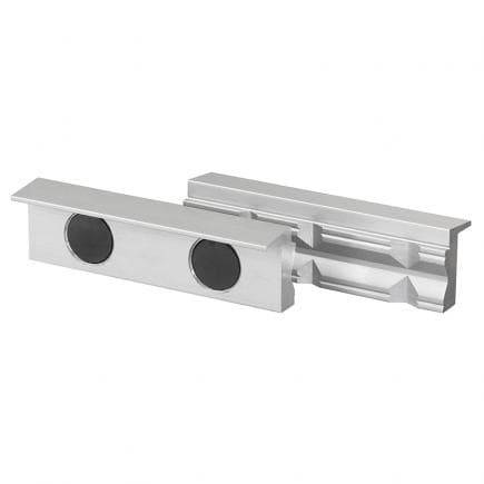 FERVI 0520/100P - Paire de couvre-mors prismatiques magnétiques en aluminium 9,8 mm