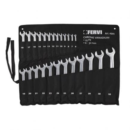 FERVI 0544 - Jeu de clés mixtes satinées (25 pcs.)