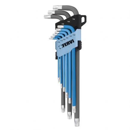 FERVI 0545/TF - Jeu de clés Torx colorées (9 pcs.)