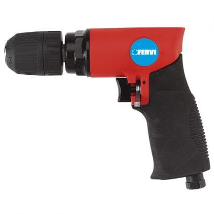 FERVI 0574 - Perceuse pneumatique réversible 150 l/min. rouge