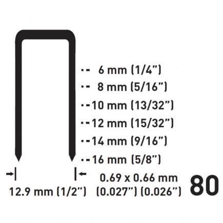 FERVI 0587/8006 - Agrafes métalliques (5.000 pcs.)