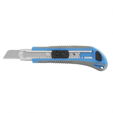 FERVI 0623 - Cutter avec guide-lame en acier avec 3 lames de rechange 18mm 0623