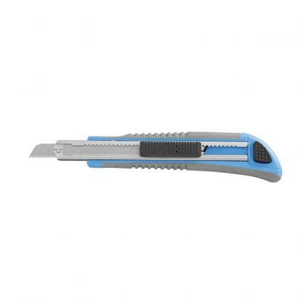 FERVI 0627 - Cutter avec guide-lame en acier avec 5 lames de rechange 9 mm incluses