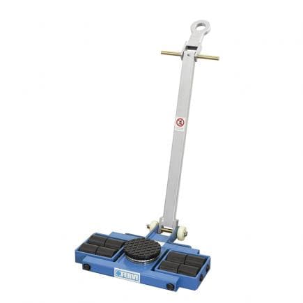 FERVI 0654/06L - Chariot de transport avec 8 roues et capacité de 6 tonnes