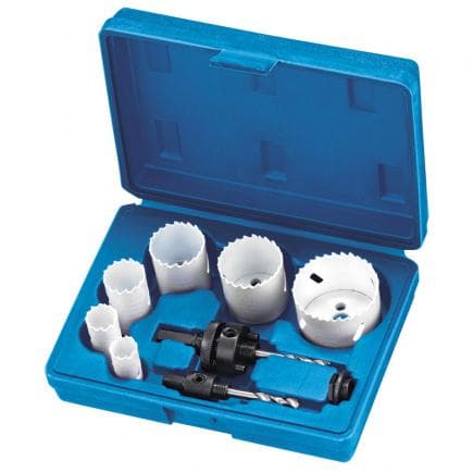 FERVI 0712/008 - Assortiment en mallette de scies cloches 19-57 mm HSS m3 (9 pcs.)