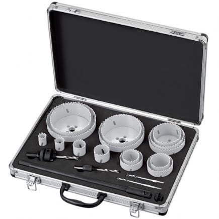 FERVI 0712/010 - Assortiment en mallette de scies cloches 19-114 mm HSS m3 (21 pcs.)