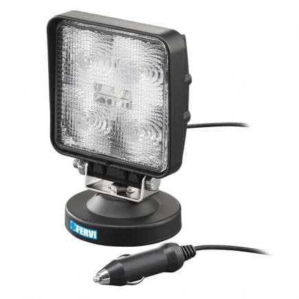 FERVI 0713/15 - Lampe LED avec base magnétique avec 5 x LED 3 W