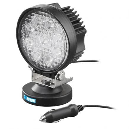 FERVI 0713/27 - Lampe LED avec base magnétique avec 9 LED 3 W