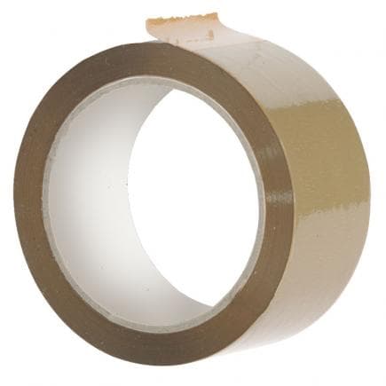 FERVI 0747 - Ruban d'emballage en PPL couleur marron 50 mmx66mt.