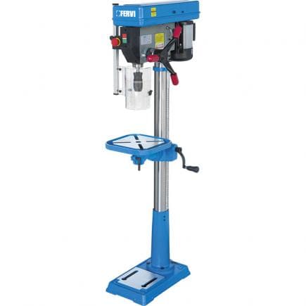 FERVI 0752 - Perceuse à colonne avec entraînement par courroie 230 V 750 W