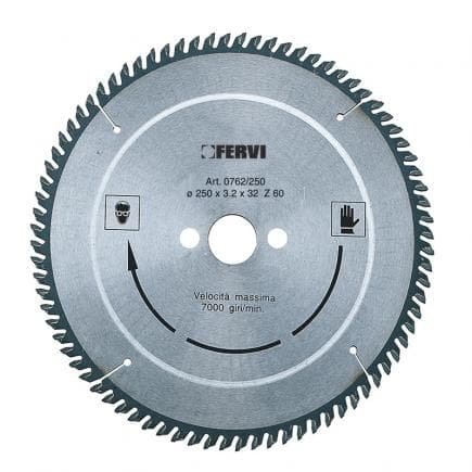 FERVI 0762/190 - Disque pour aluminium et matières plastiques avec revêtement en métal dur