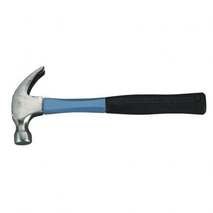 FERVI 0780 - Marteau de charpentier avec manche en fibre de verre et plastique recouvert de caoutchouc antidérapant