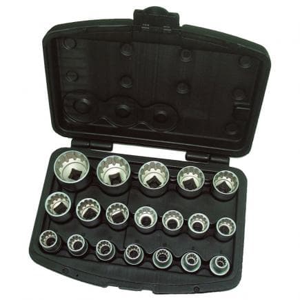 FERVI 0795/2 - Jeu de clés multilock 1/2'' (19 pcs.)