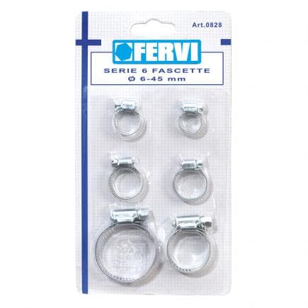 FERVI 0828 - Hose clip set (6 pcs.)