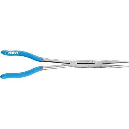 FERVI 0872/PDD - Pince de serrage longue et droite à double pivot