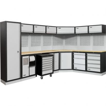 FERVI A007H - Mobilier d'atelier modulaire (coin) 3500x2250x2000mm