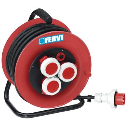 FERVI A010/30T - Enrouleur de câble industriel 380 V