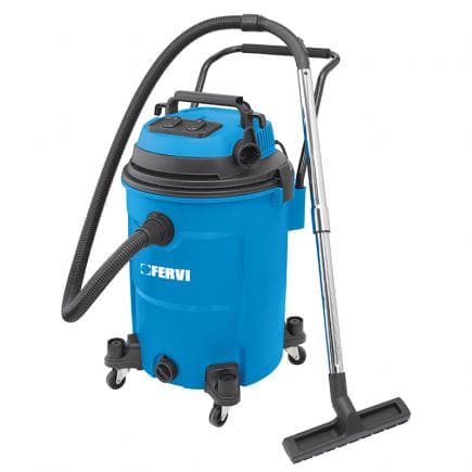 FERVI A024/602 - Aspirateur eau et poussière 60 l avec 2 moteurs