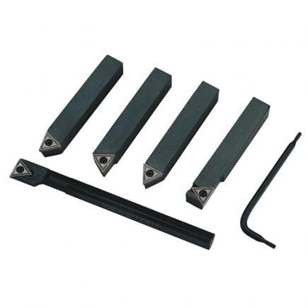 FERVI B007/10 - Jeu d'outils d'insertion pour le tournage (5 pcs.)