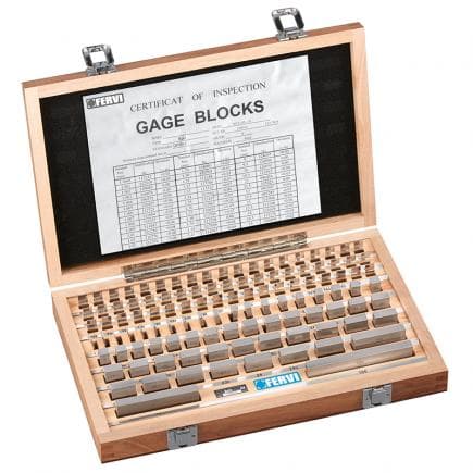 FERVI B112/0 - Jeu de cales parallèles plates en acier rodé avec nuance 0 (112 pcs.)