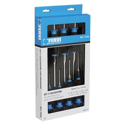 FERVI C015 - Jeu de chasse-goupilles (7 pcs.)