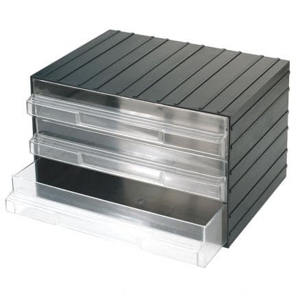 FERVI C080/3 - Commode avec 3 tiroirs extractibles transparents