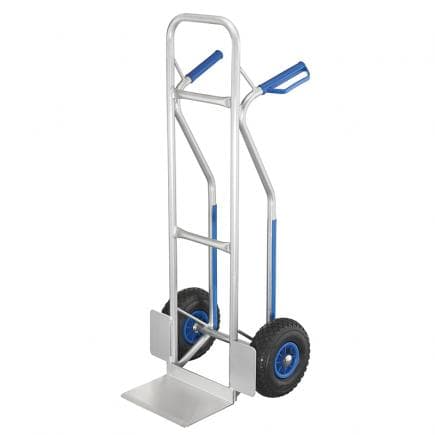 FERVI C182 - Chariot en aluminium caoutchouté avec roues pneumatiques 300x205 mm