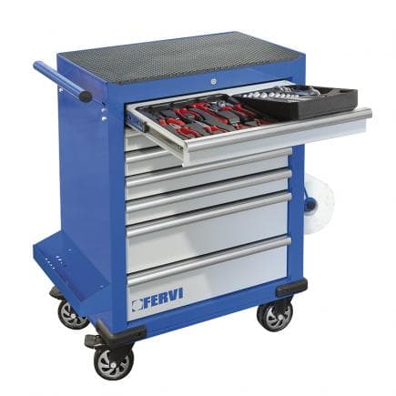 FERVI C960/CC01 - Chariot à outils complet (159 pièces)