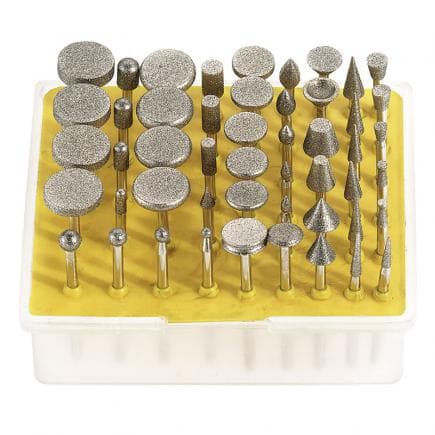 FERVI D050 - Jeu de fraises rotatives diamantées (50 pcs.)