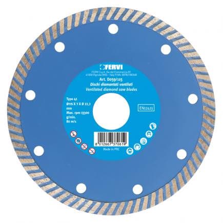 FERVI D059/115 - Disques diamantés ventilés