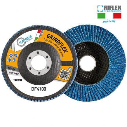 FERVI DF4100.112 - Disque à lamelles plat Grindflex Classic en zirconium et or