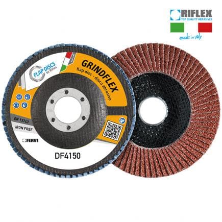 FERVI DF4150.217 - Disque à lamelles incliné Grindflex Classic en corindon et or