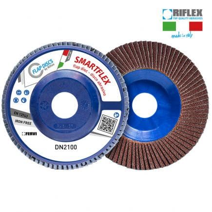 FERVI DN2100.217 - Disque à lamelles plat Smartflex Classic en corindon et argent